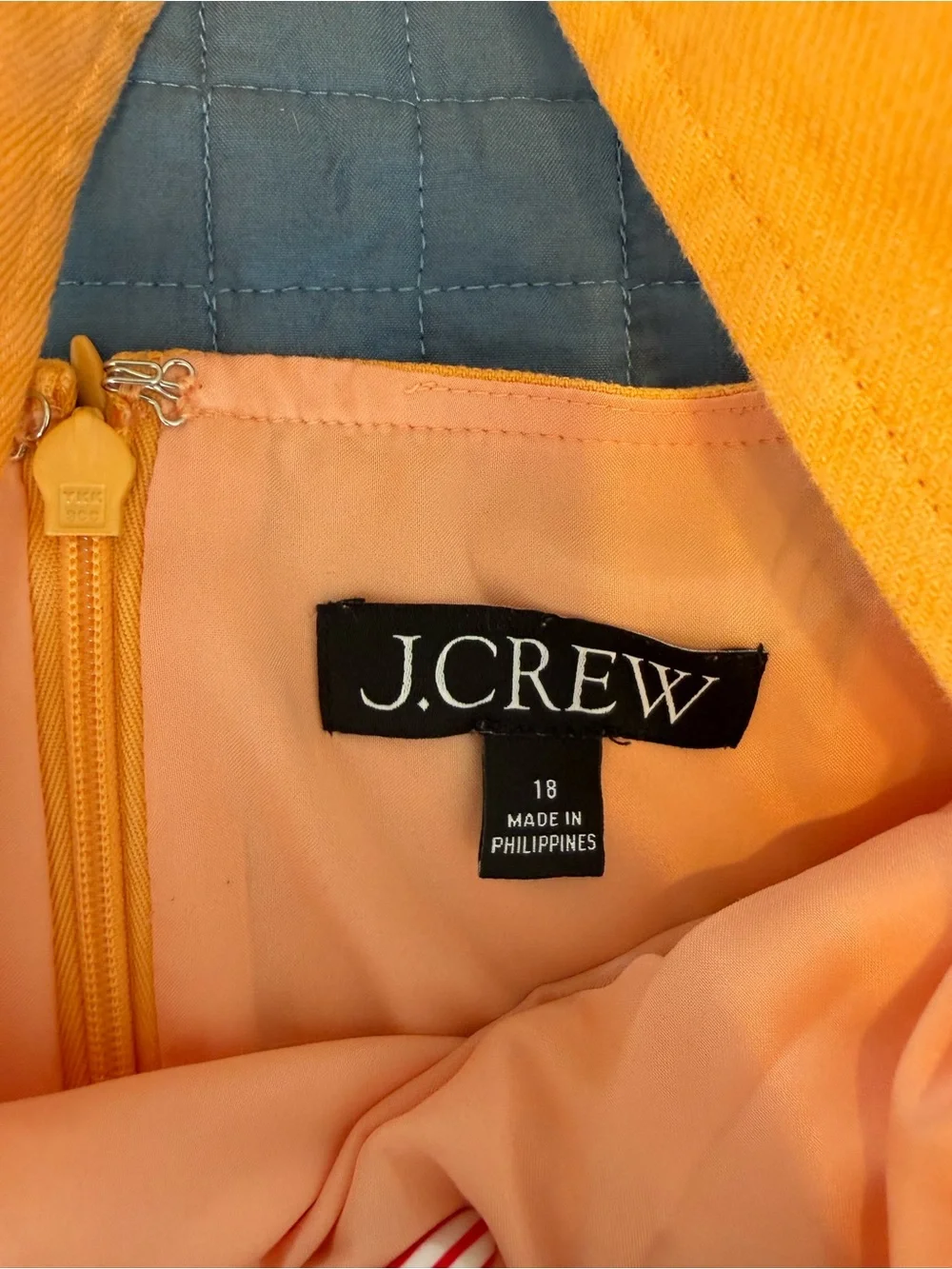 J. Crew Orange Shift Dress